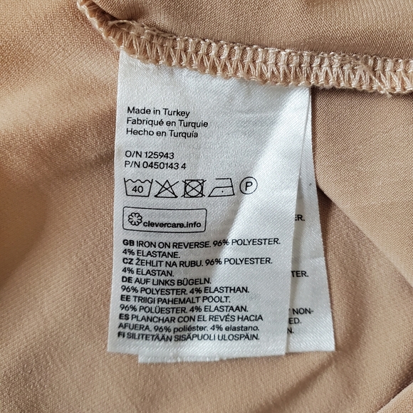 H&M Midi Dress 14 Nude - Picture 5 of 6